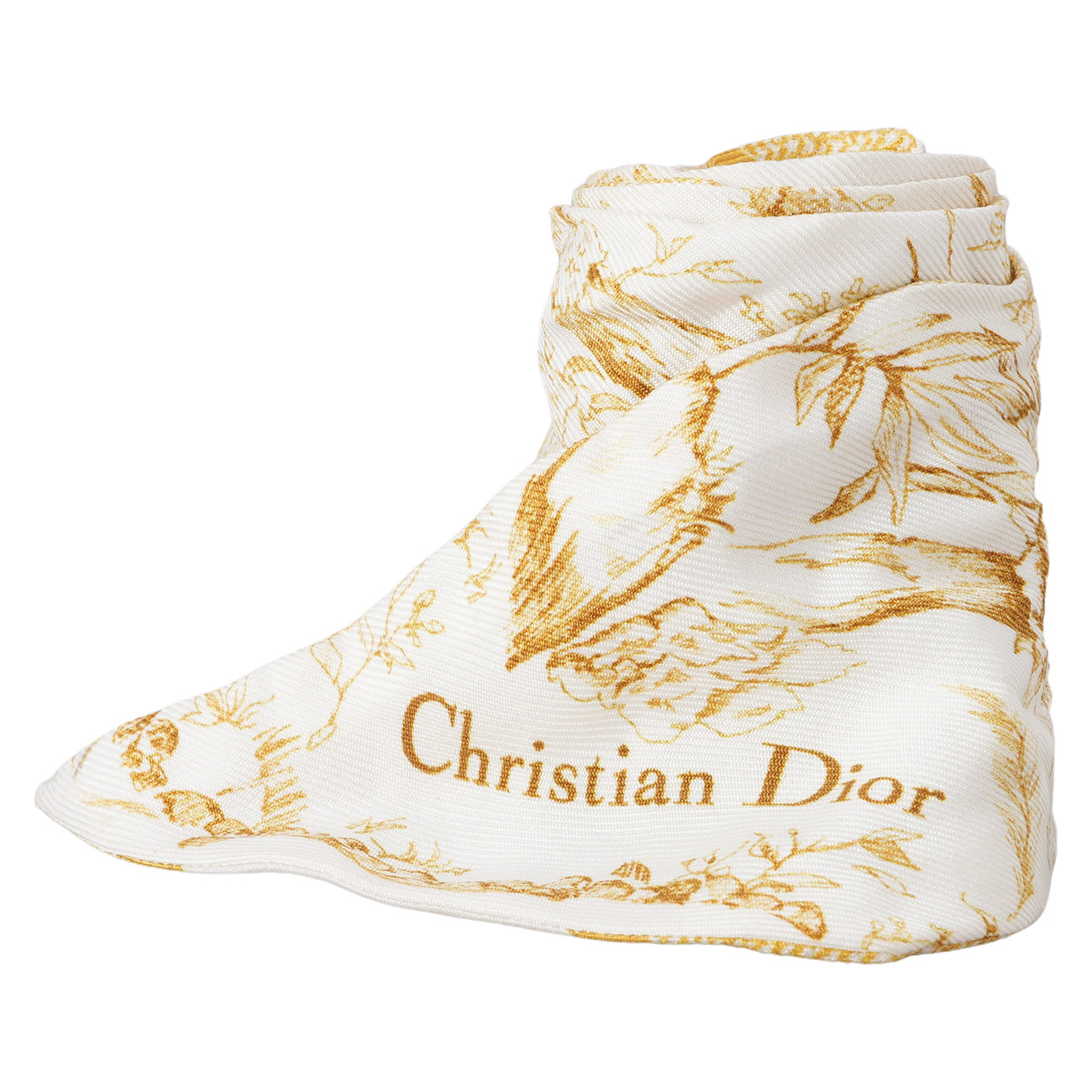 CHRISTIAN DIOR(USED)디올 리자드 레이디디올 미니 골드 & 트윌리
